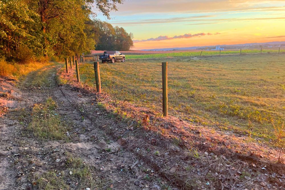 sunset Farm pastures and sunset and L and S Farms