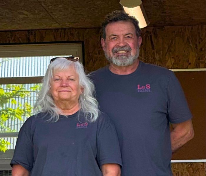 Lynn and Shery farmers at L&S Farms - small family farm in Indiana